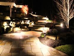 outdoor lighting at a house